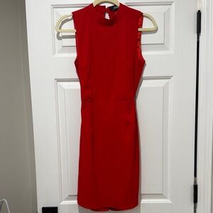 Lulu's Vibrant Red Sleeveless Mini Dress